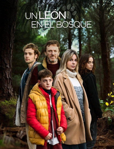 Póster de Un león en el bosque